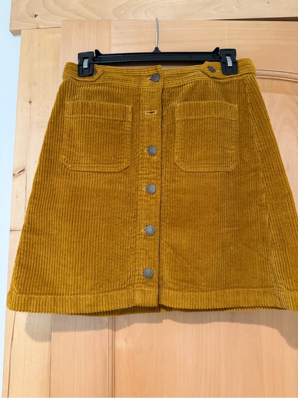 Madewell Button-Front Mini Skirt